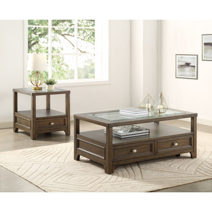 Auburn End Table CHARCOAL