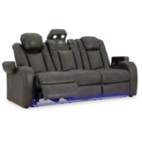 Fyne-Dyme PWR REC Sofa with ADJ Headrest SHADOW
