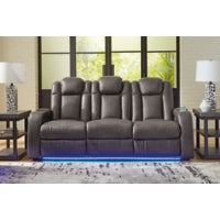 Fyne-Dyme PWR REC Sofa with ADJ Headrest SHADOW