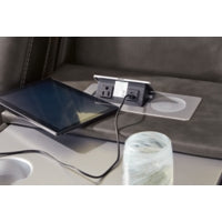 Fyne-Dyme PWR REC Sofa with ADJ Headrest SHADOW