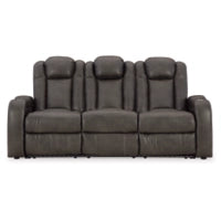 Fyne-Dyme PWR REC Sofa with ADJ Headrest SHADOW