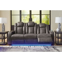 Fyne-Dyme PWR REC Sofa with ADJ Headrest SHADOW