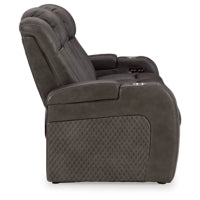 Fyne-Dyme PWR REC Sofa with ADJ Headrest SHADOW