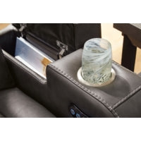 Fyne-Dyme PWR REC Sofa with ADJ Headrest SHADOW