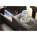 Fyne-Dyme PWR REC Sofa with ADJ Headrest SHADOW