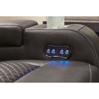 Fyne-Dyme PWR REC Sofa with ADJ Headrest SHADOW