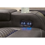 Fyne-Dyme PWR REC Sofa with ADJ Headrest SHADOW