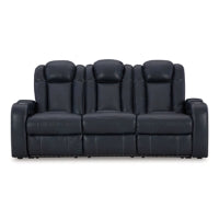Fyne-Dyme PWR REC Sofa with ADJ Headrest SAPPHIRE