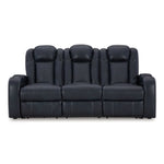 Fyne-Dyme PWR REC Sofa with ADJ Headrest SAPPHIRE