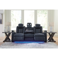 Fyne-Dyme PWR REC Sofa with ADJ Headrest SAPPHIRE