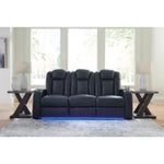 Fyne-Dyme PWR REC Sofa with ADJ Headrest SAPPHIRE