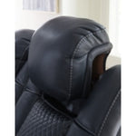 Fyne-Dyme PWR REC Sofa with ADJ Headrest SAPPHIRE