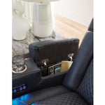 Fyne-Dyme PWR REC Sofa with ADJ Headrest SAPPHIRE