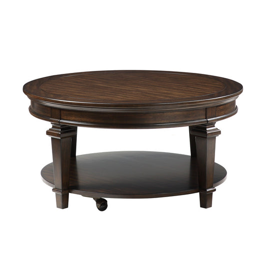 Tobias Round Coffee Table EXPRESSO