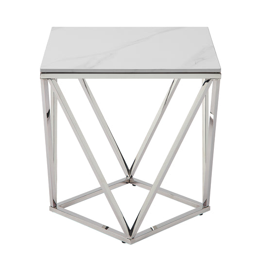 Alfeo End Table SILVER