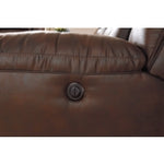 Stoneland Reclining Power Sofa CHOCOLATE