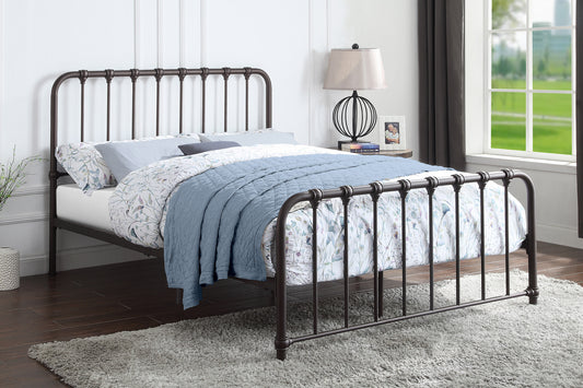 Bethany Queen Platform Bed DARK BRONZE