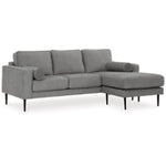 Hazela Sofa Reversible Chaise CHARCOAL