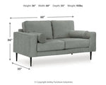 Hazela Loveseat CHARCOAL