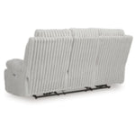 Rhines Falls REC PWR Sofa w/Drop Down Table ALLOY