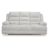 Rhines Falls REC PWR Sofa w/Drop Down Table ALLOY