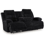Rhine Falls REC PWR Sofa w/Drop Down Table ONYX