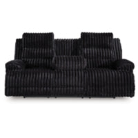 Rhine Falls REC PWR Sofa w/Drop Down Table ONYX