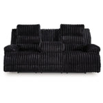 Rhine Falls REC PWR Sofa w/Drop Down Table ONYX