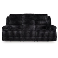 Rhine Falls REC PWR Sofa w/Drop Down Table ONYX
