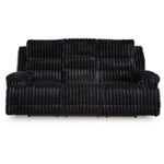 Rhine Falls REC PWR Sofa w/Drop Down Table ONYX