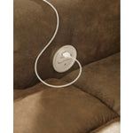 Boothbay 2 Seat Reclining Vinyl Power Sofa AUBURN