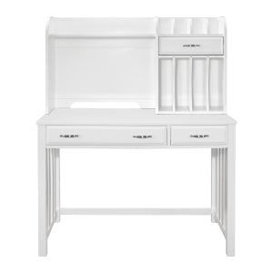 Blanche Desk W/Hutch WHITE