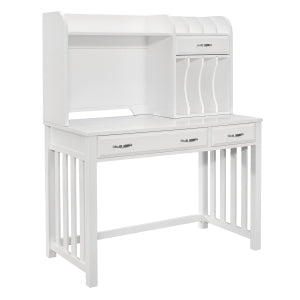 Blanche Desk W/Hutch WHITE