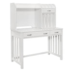 Blanche Desk W/Hutch WHITE