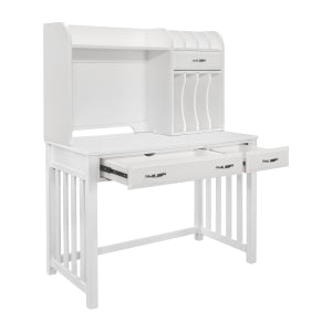 Blanche Desk W/Hutch WHITE