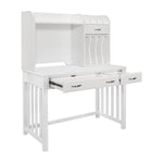 Blanche Desk W/Hutch WHITE
