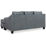 Genoa 100% Leahter Sofa Reversible Chaise STEEL