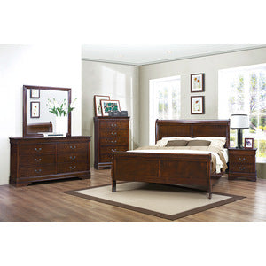 Mayville Dresser Mirror BROWN CHERRY