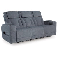 Studio Cave PWR REC Sofa with ADJ Headrest STEEL