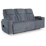 Studio Cave PWR REC Sofa with ADJ Headrest STEEL