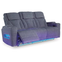 Studio Cave PWR REC Sofa with ADJ Headrest STEEL