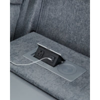 Studio Cave PWR REC Sofa with ADJ Headrest STEEL