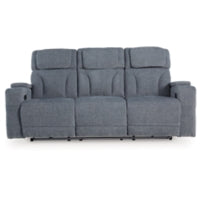 Studio Cave PWR REC Sofa with ADJ Headrest STEEL