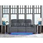 Studio Cave PWR REC Sofa with ADJ Headrest STEEL