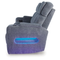 Studio Cave PWR REC Sofa with ADJ Headrest STEEL