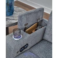 Studio Cave PWR REC Sofa with ADJ Headrest STEEL