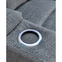 Studio Cave PWR REC Sofa with ADJ Headrest STEEL