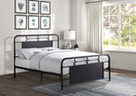 Blanchard Queen Platform Bed MOTTLED SILVER