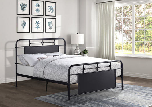 Blanchard Queen Platform Bed MOTTLED SILVER
