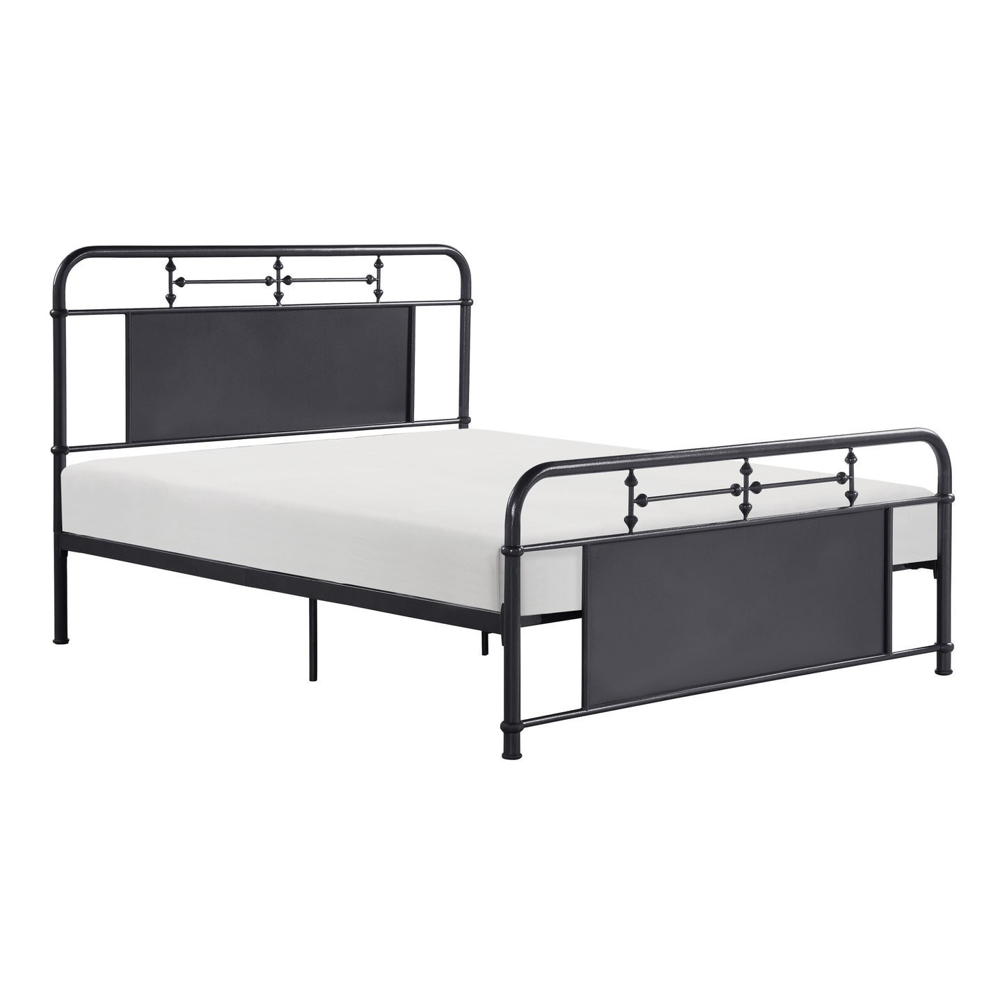 Blanchard Queen Platform Bed MOTTLED SILVER